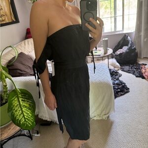 Chic Strapless Black Dress